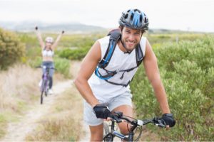 biking with friends